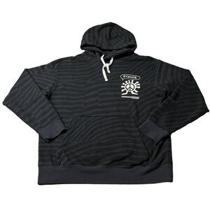 STANCE MENS BLACK & BLUE SUPER SOFT HOODIE SIZE LARGE